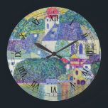 St. Wolfgang Church av Gustav Klimt, Victorian Art Stor Klocka<br><div class="desc">Kyrkan i Unterach on the Attersee (St. Wolfgang Church) (1916) av Gustav Klimt är en vintage av religiösan Viktorian Era Symbolism bra Art. St. Wolfgang Church på Attersee-sjö:s sydkust i den lilla staden Unterach i Österrike. Det finns en reflektion över kyrkan och omgivande byggnad i vatten. Om konstnären: Gustav Klimt...</div>