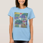 St. Wolfgang Church av Gustav Klimt, Victorian Art T-shirt<br><div class="desc">Kyrkan i Unterach on the Attersee (St. Wolfgang Church) (1916) av Gustav Klimt är en vintage av religiösan Viktorian Era Symbolism bra Art. St. Wolfgang Church på Attersee-sjö:s sydkust i den lilla staden Unterach i Österrike. Det finns en reflektion över kyrkan och omgivande byggnad i vatten. Om konstnären: Gustav Klimt...</div>