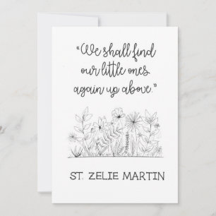 St. Zelie Martin Misriage Sympathy Card