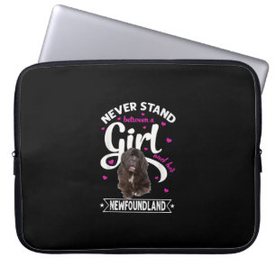 Stå aldrig mellan en flicka och hennes nya land laptop fodral
