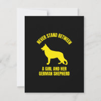 Stå aldrig mellan en tjej och hennes tyska Shepher