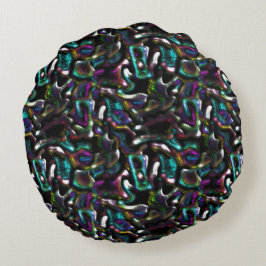 Stå av färgad och vriden metallform? rund kudde