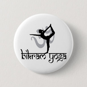 Stå dra för pilbåge poserar Bikram Yoga Knapp