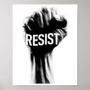 Stå emot med en första bokstav poster