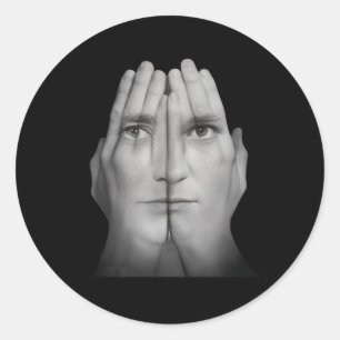 Stå emot Nick Fuentes' Hate Sticker Runt Klistermärke