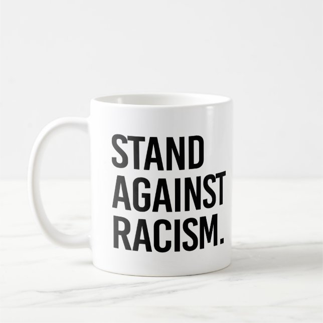 Stå emot rasism kaffemugg (Vänster)