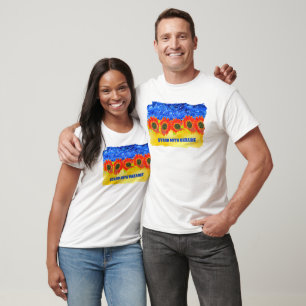 Stå emot Ukraina Solrossymbol T-Shirt