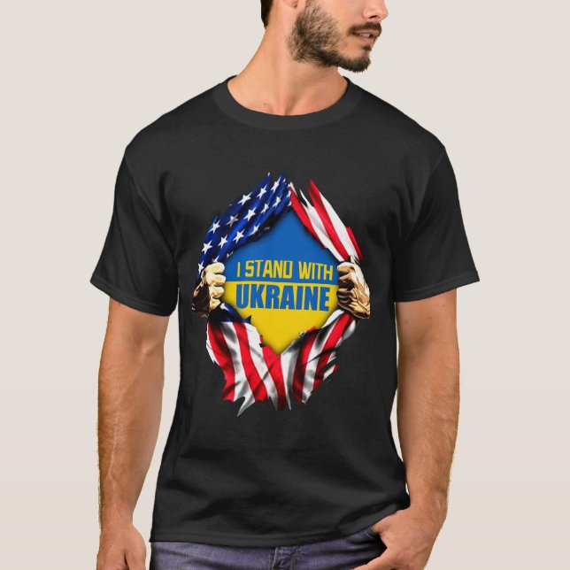 Stå emot Ukraina T-Shirt (Framsida)
