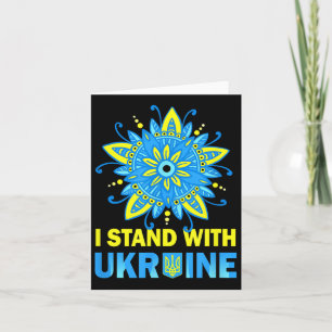 Stå emot Ukrainas Flagga-antiputin-nej till Krig U Kort
