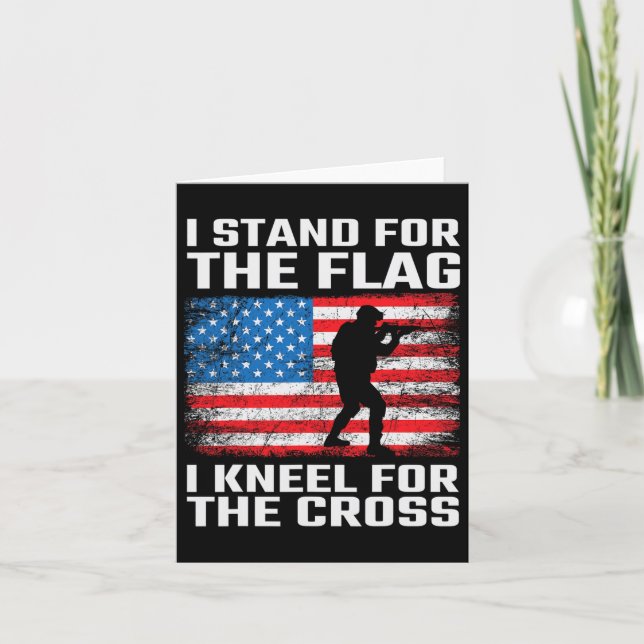 Stå för Flagga Kneel för Kor Kort (Framsida)