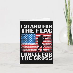 Stå för Flagga Kneel för Kor Kort