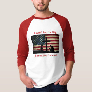 Stå för Flagga - Kneel för Kor T Shirt