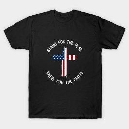 Stå för Flagga, Kneel för Kor T Shirt