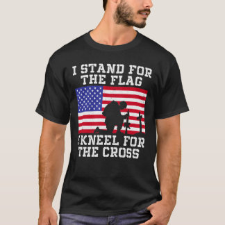 Stå för Flagga, Kneel för veteranerna i Kor T Shirt