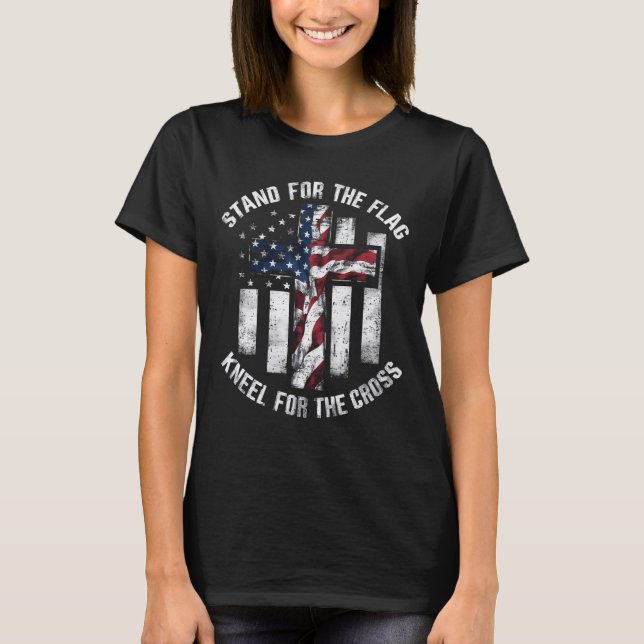 Stå för Flagga T Shirt (Framsida)