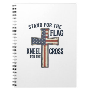 Stå för flaggan Patriotisk korsdesign_1 Anteckningsbok
