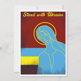 Stå för fred i "Gult blå" Ukraina Inbjudningar