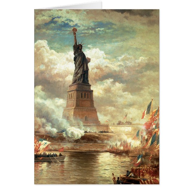 Stå för frihet som är högväxt hälsningskort (Framsidan)