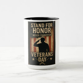 Stå för heder – Veteranernas dag hyllningsdesign Mugg