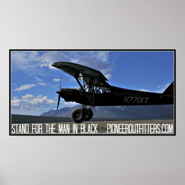 Stå för mannen i Black Poster (Framsidan)