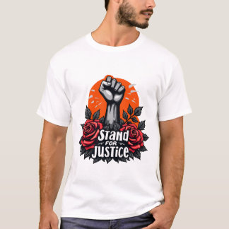 Stå för rättvisa, styrka i motståndets utformning t shirt