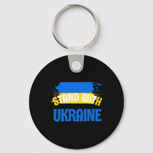 Stå För Ukraina Pin - Jag Stöder Ukrainska Natione Nyckelring