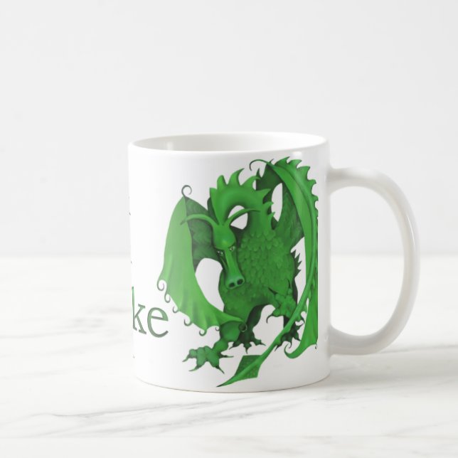 Stå grön drakemugg för Mike Kaffemugg (Höger)