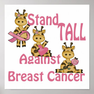 stå högt mot bröstcancer poster