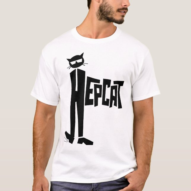 Stå katt t-shirt (Framsida)