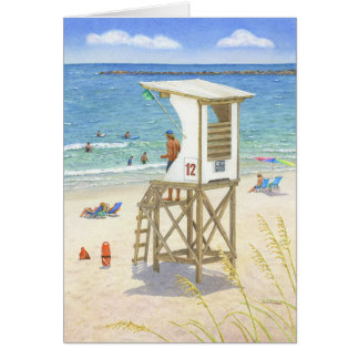 Stå klocka hälsningskort