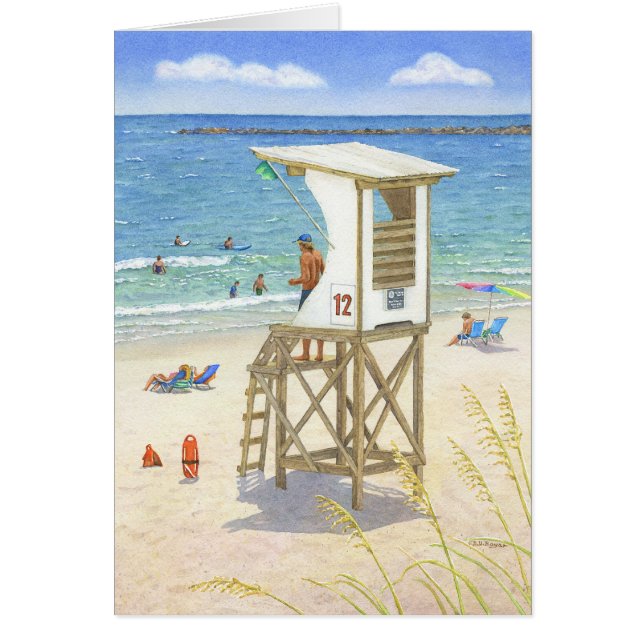 Stå klocka hälsningskort (Framsidan)