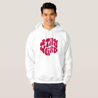 STÅ KONSTIG – Trendig Retro Typografi Hoodie