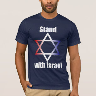 Stå med den Israel T-tröja Tee Shirt