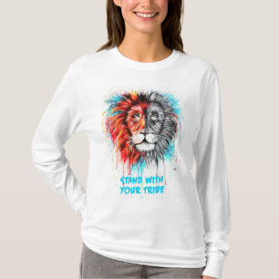 Stå med din stam Kvinnors långa skjorta t-shirt