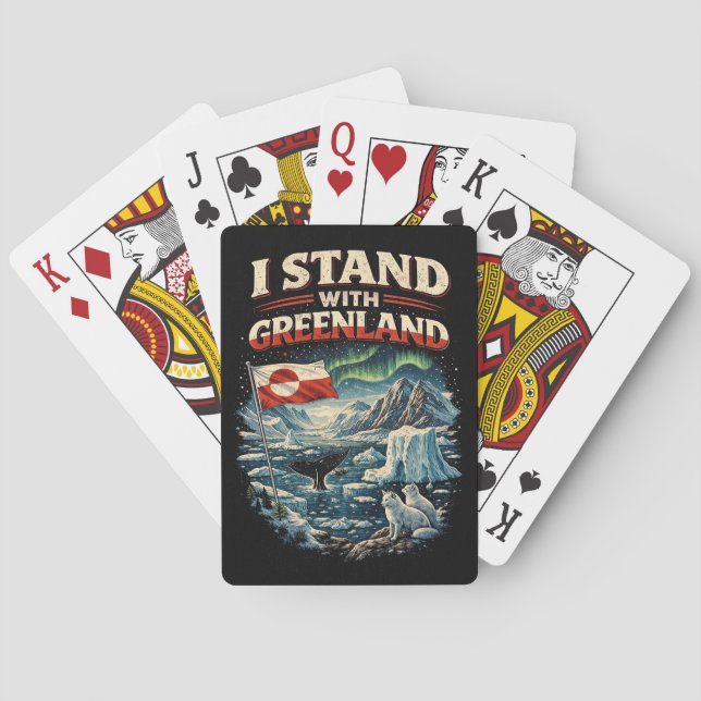 Stå med Grönland Casinokort (Baksidan)