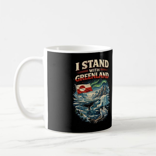 Stå med Grönland Kaffemugg (Vänster)