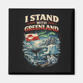 Stå med Grönland Magnet
