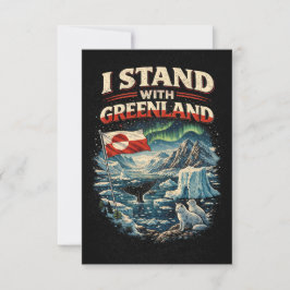 Stå med Grönland Tack Kort
