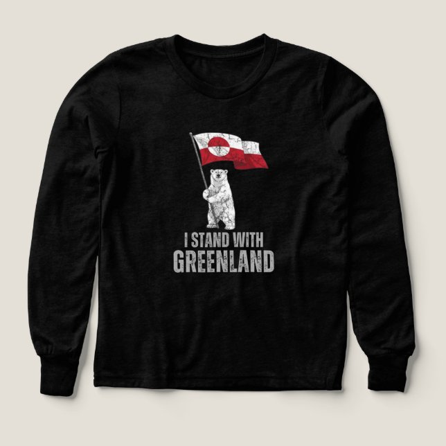 Stå Med Grönland Tröja (Design framsida)