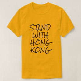 Stå med Hongkongs Gult T Shirt