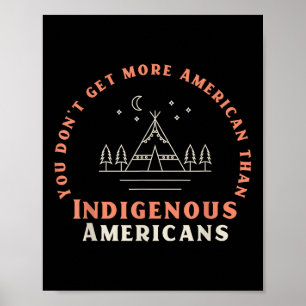 Stå med inhemska amerikaner - prodemokrati poster