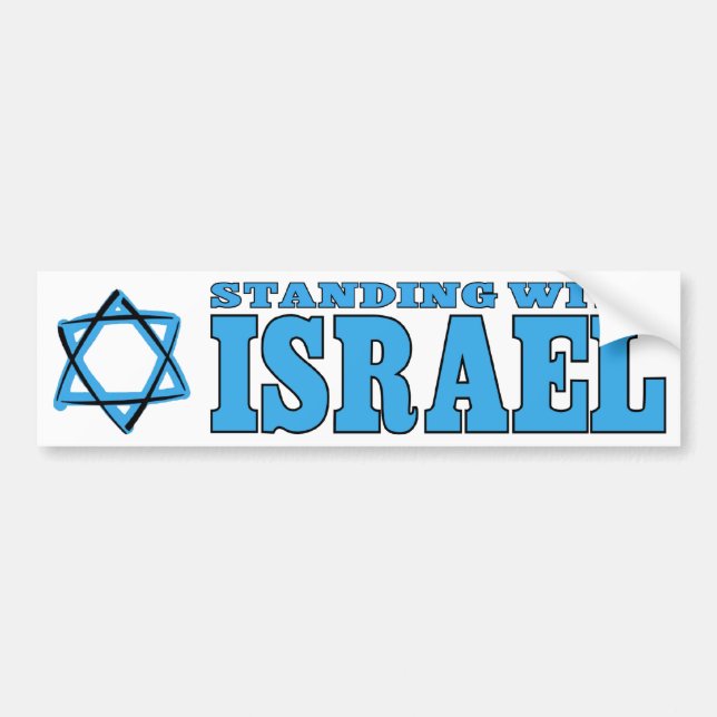 Stå med Israel Bildekal (Framsidan)