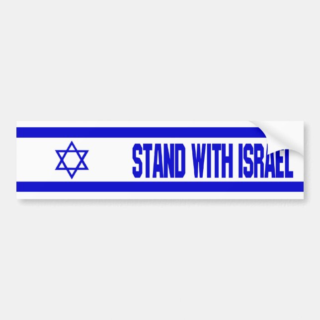 Stå med Israel Bildekal (Framsidan)