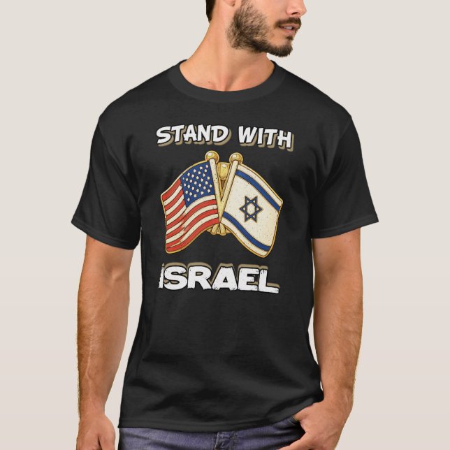 STÅ MED ISRAEL T SHIRT (Framsida)