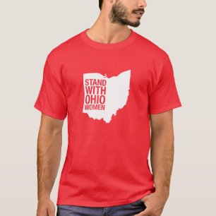 Stå med Ohio Kvinna-Manar utslagsplats Tee Shirt