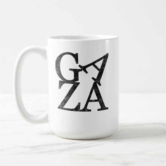 Stå med palestinska barn som skyddas av Gaza Kaffemugg (Vänster)