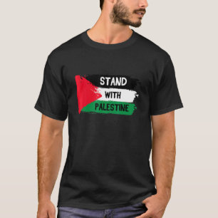 Stå med palestinska supportrar Gratis Gaza Jerusal T Shirt