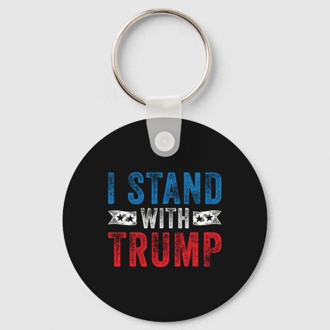 Stå med trumman 2020 Val Donald Maga Republi Nyckelring (Framsida)