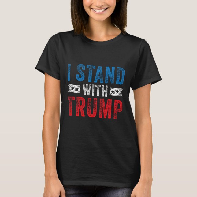 Stå med trumman 2020 Val Donald Maga Republi T Shirt (Framsida)