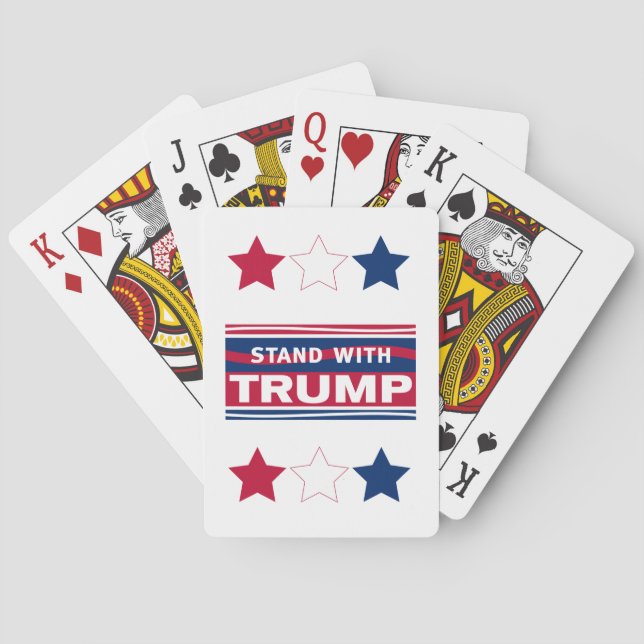 Stå med Trump~2024~MAGA Casinokort (Baksidan)